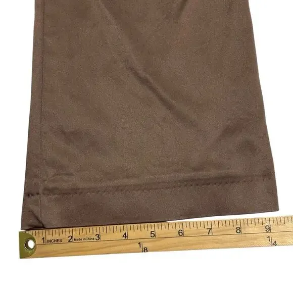Vintage Cache Womens 6 Y2K Bronze Metallic Satin Brown Bootcut Pants Low Rise - Picture 14 of 14